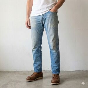 Men's Slim Fit Light Blue Jeans